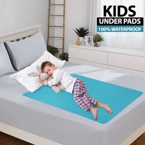 100% Waterproof Ultra Soft Export Quality Kids Under Pad In Sky Blue Color