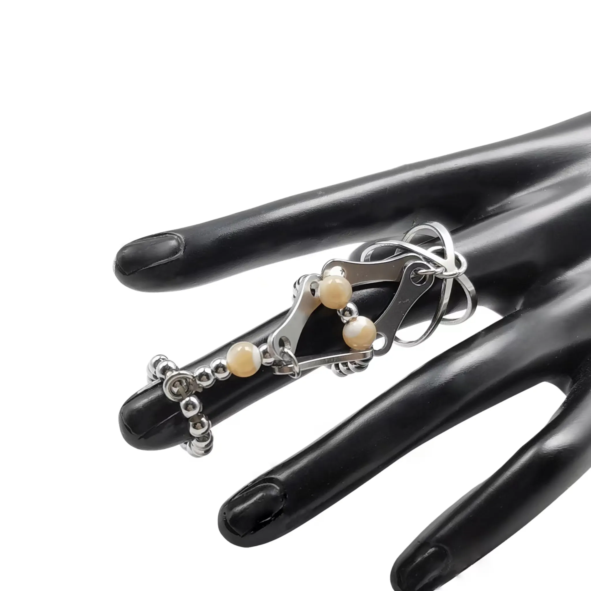 40%OFF !  Mechanical Bones ring set