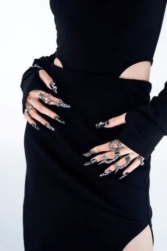 40%OFF !  Mechanical Bones ring set