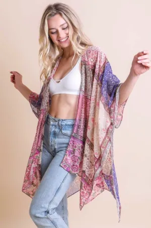 Bohemian Burnout Velvet Kimono