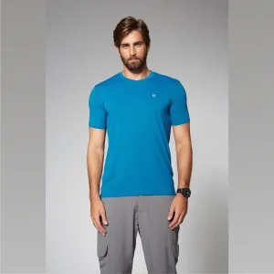 Camiseta Sport Fit Mescla MC Azul