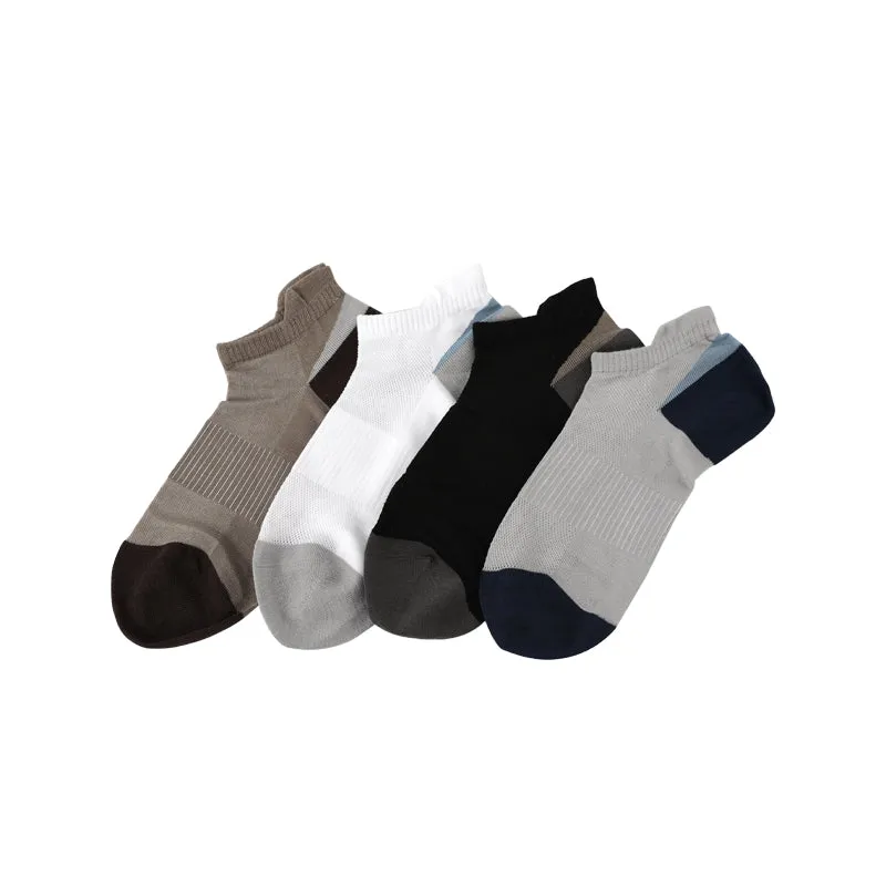 Casual Silky Sports Mens Bamboo Short Ankle Athletic Socks (1/6 pack)