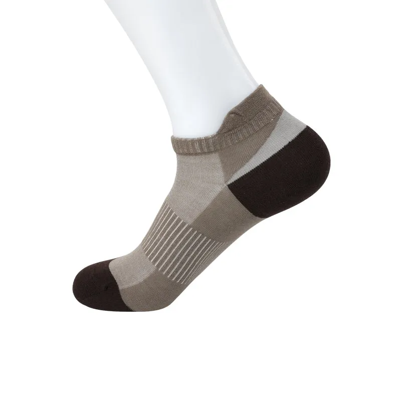 Casual Silky Sports Mens Bamboo Short Ankle Athletic Socks (1/6 pack)