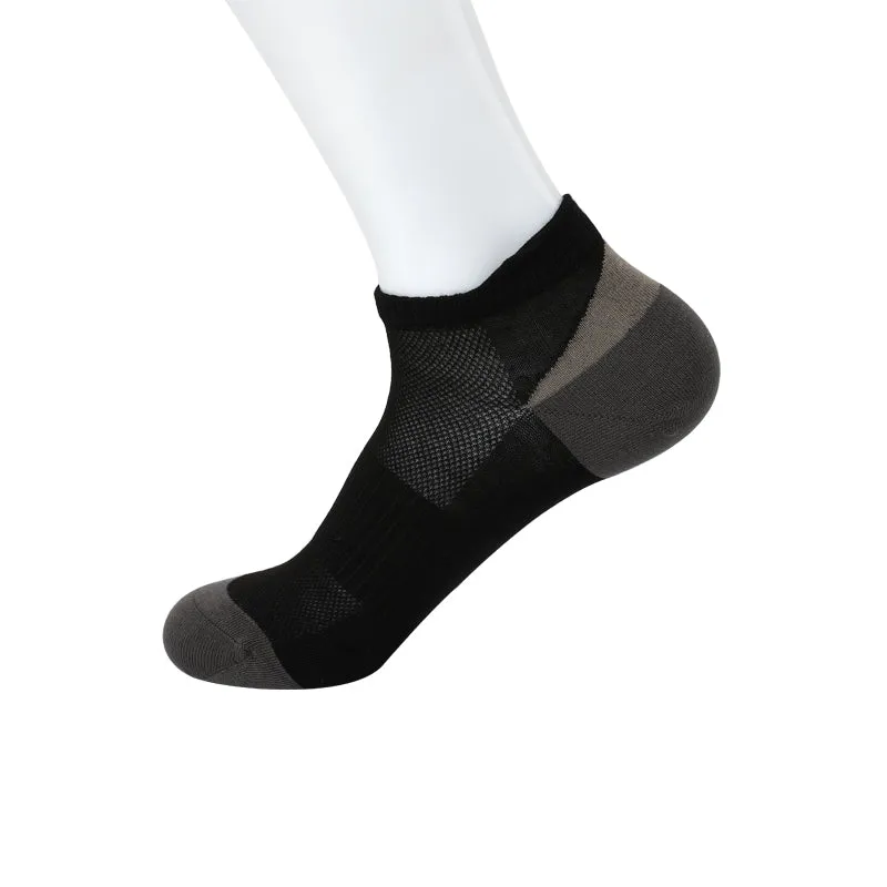 Casual Silky Sports Mens Bamboo Short Ankle Athletic Socks (1/6 pack)