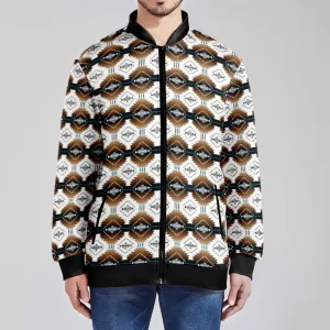 Cofitichequi White Zippered Collared Lightweight Jacket