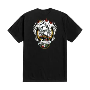 Dark Seas WORLDWIDE STOCK T-SHIRT - BLACK