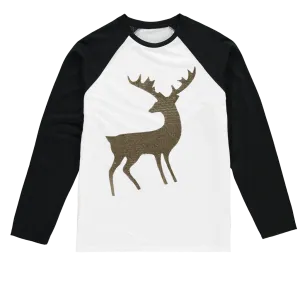 Deer Sublimation Baseball Long Sleeve T-Shirt