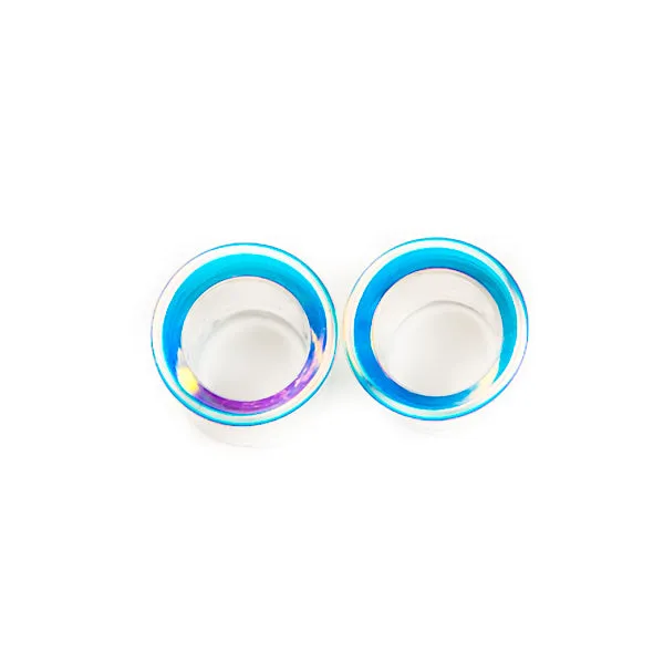 Glass Eyelets - Assorted Iridescent