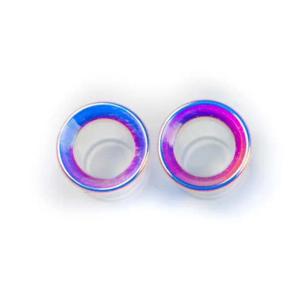 Glass Eyelets - Assorted Iridescent