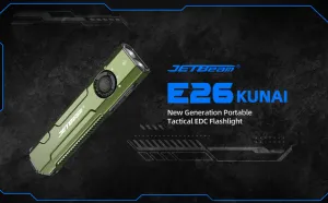 JETBeam E26 Kunai Portable UV Laser Tactical Flashlight