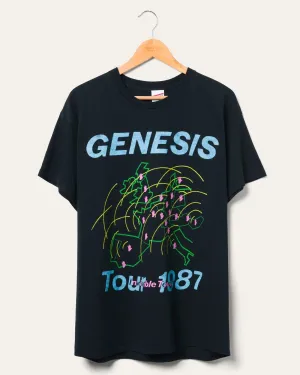 Junk Food Genesis Invisible Touch Tour 1987 Flea Market Tee - BLACK