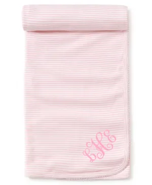 Kissy Basic Pink Striped Blanket