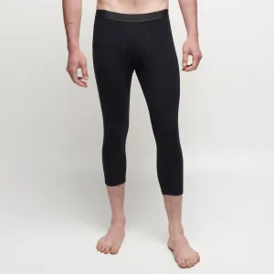 Le Bent Mens Core 200 3/4 Bottom Base Layer Black