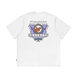 Malbon Golf Moose SS Pocket Tee - WHITE