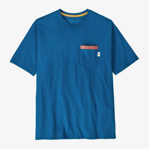 Patagonia  Water People Organic Pocket T-Shirt - WATER PEOPLE GATOR: ENDLESS BLUE