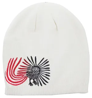 "Enchanted Owl" Embroidered Knitted Hat by Inuit Native Artist, Kenojuak Ashevak