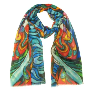 "Salmon Spirit Fish" Eco Scarf by Native Artist, Don Chase