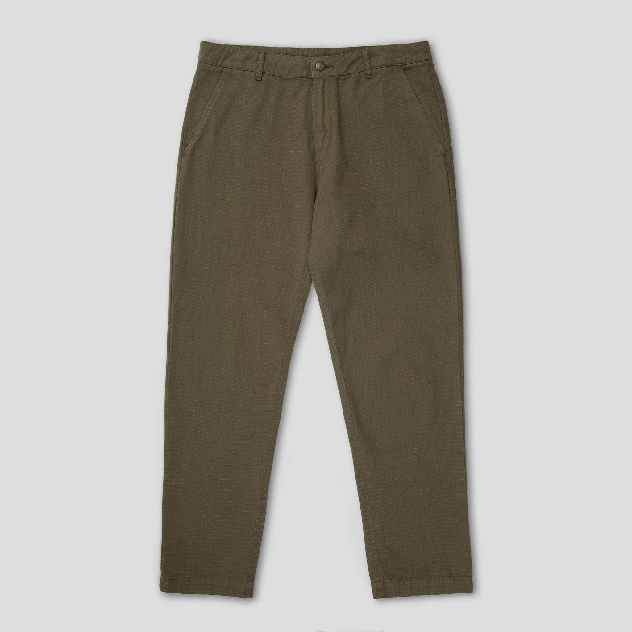 Relaxed-Fit Ripstop Trousers Olive