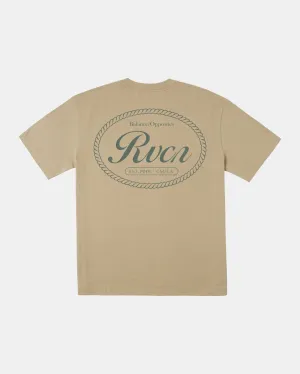 RVCA CLASSIC SEAL TEE - KHAKI