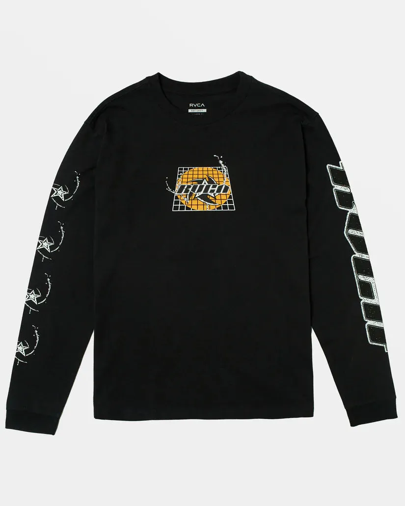 RVCA Kelsey Niziolek Blades Long Sleeve Tee - BLACK