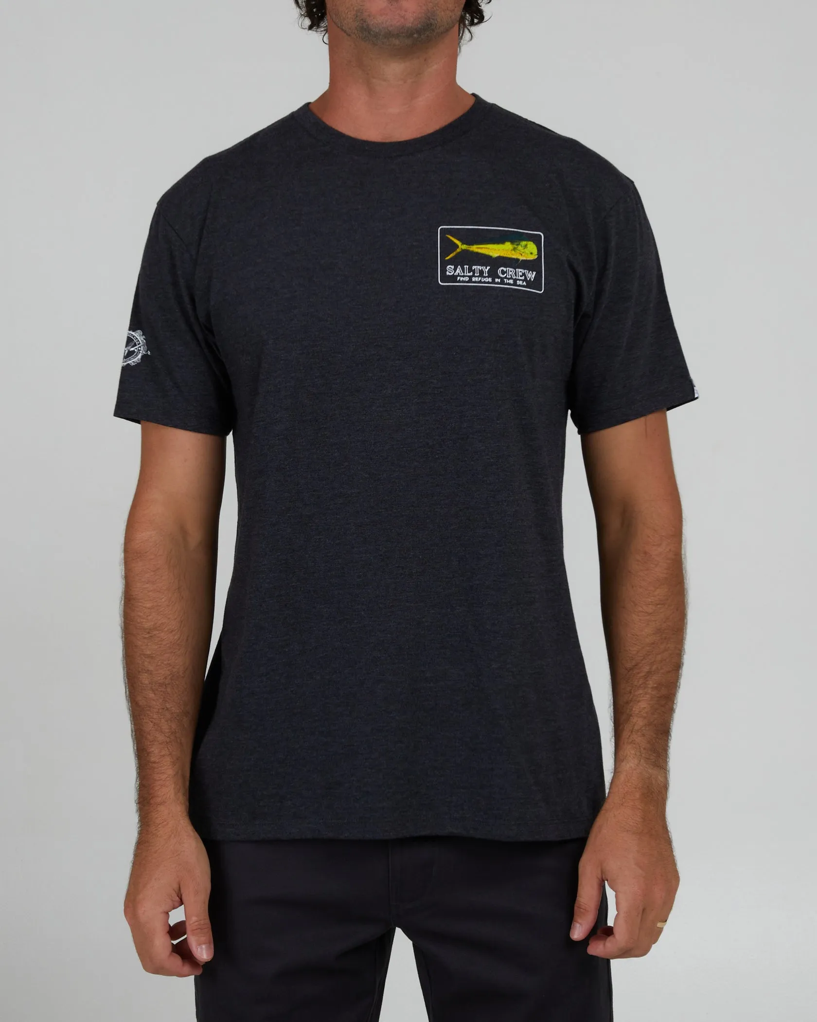 Salty Crew Golden Mahi S/S Premium Tee - CHARCOAL HEATHER