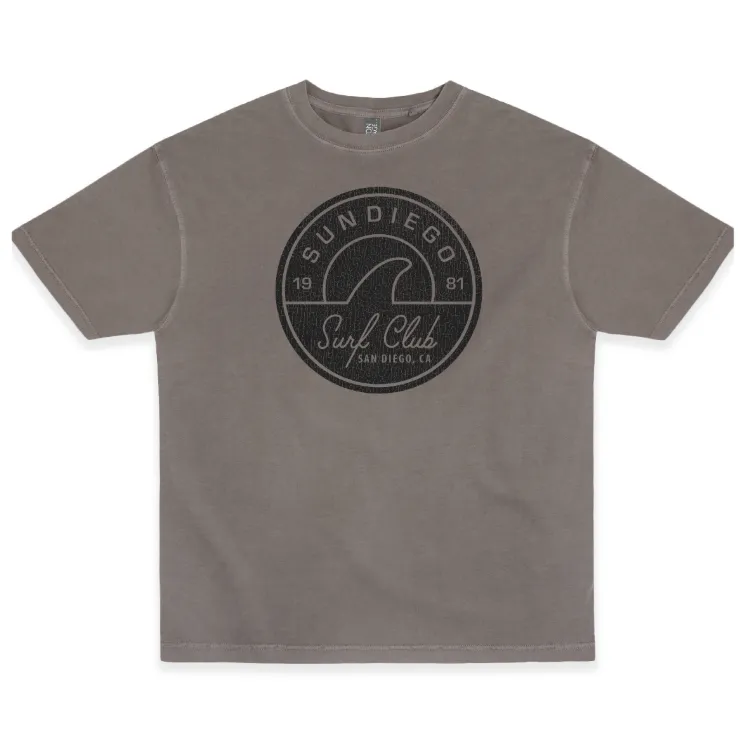 SunDiego Club Surf Box Tee - Cinder