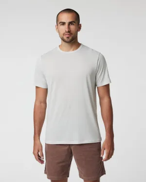 VUORI Short Sleeve Marina Stripe Tee - LIGHT GREY