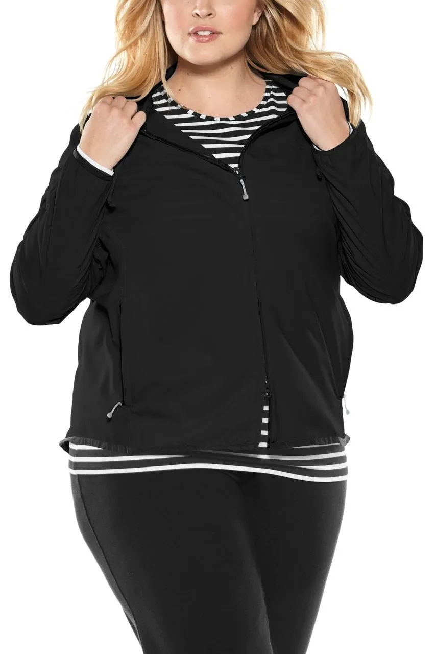 Women's Arcadian Packable Sunblock Jacket  |  Black