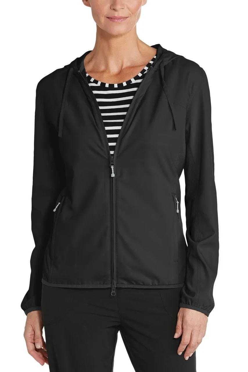 Women's Arcadian Packable Sunblock Jacket  |  Black